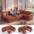 WEUP 111" Modular Sectional Sleeper Sofa by Unknown