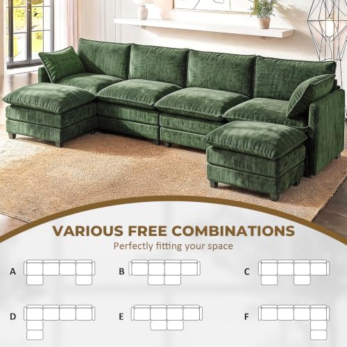 LEVELEVE 146" U-Shape Modular Sofa - Image 3