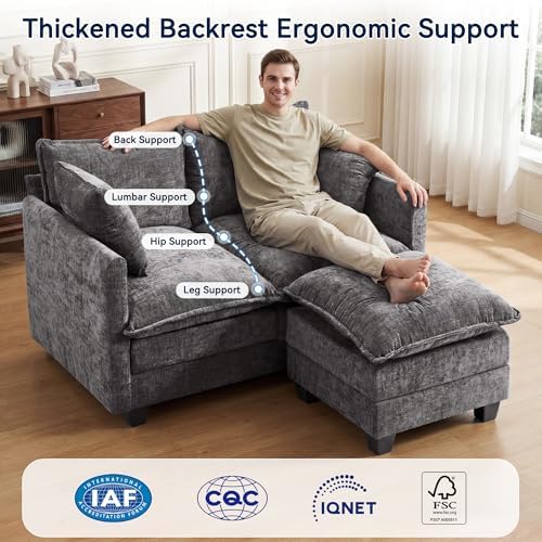 L-Shape Loveseat Sofa Couch - Image 6