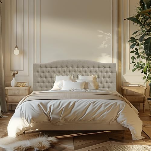 Furpopup Linen King Size Headboard Only, Upholstered Wall Mount - Image 3