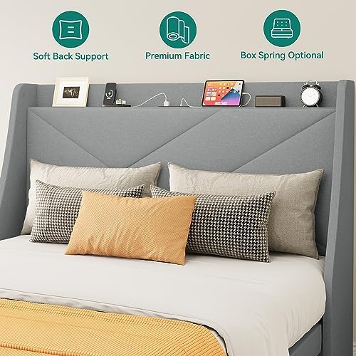 YITAHOME Storage Bed Frame, Queen Size Bed Frame - Image 3