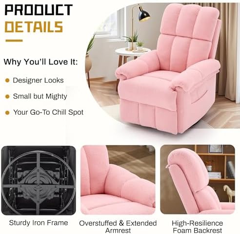 Korser Recliner Chair, Swivel Rocker Recliner Chair - Image 5