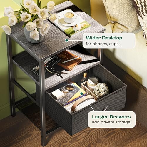 Huuger Nightstand Set of 2, Night Stand - Image 6