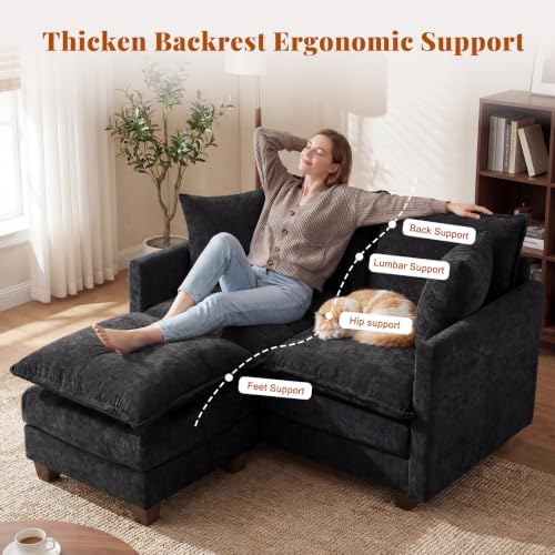 50'' L-Shape Loveseat Sofa - Image 6