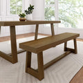 Plank+Beam Classic Dining Bench, 60 Inch, Pecan Wirebrush by PlankBeam