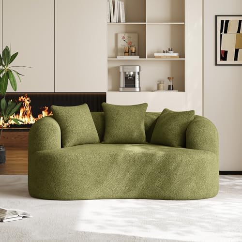 68.5" Loveseat Sofa for Living Room, Modern Luxury Plush Chenille Extra Deep - Image 3