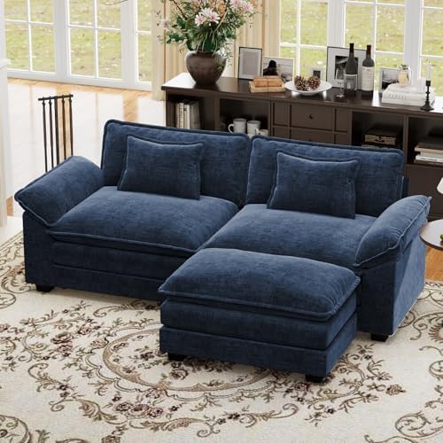 CDCASA 86" Modular Sectional Sofa, Comfy L-Shaped Cloud Couch by CDCASA