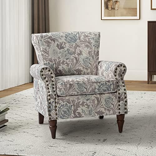 HULALA HOME Traditional Floral Accent Chair by HULALAHOME