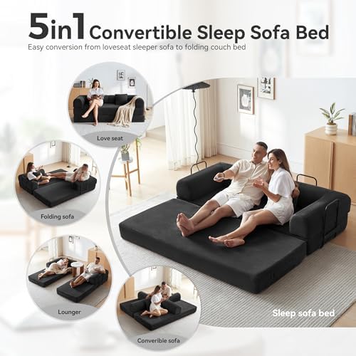 79" Convertible Sofa Bed, Boneless Couch - Image 5
