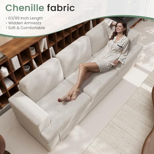Fiona's magic 8 Seats Couch Set, 3 Piece Set Comfy Sofa, 3 Seater Couch*2 & - Image 5