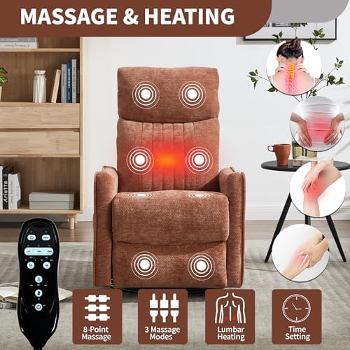 Manual Swivel Rocker Recliner Chair - Image 3