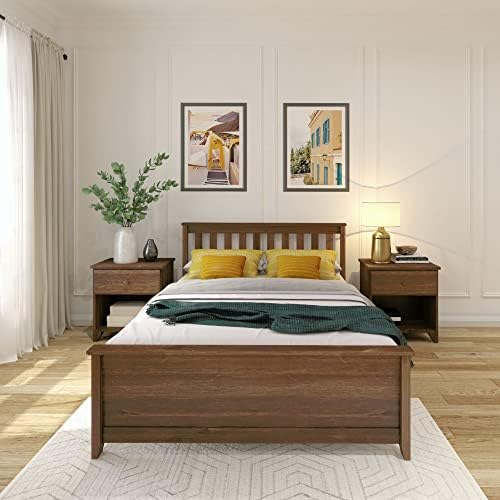 Plank+Beam Solid Wood Full Bed Frame, Platform Bed - Image 3