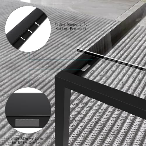 Glass Coffee Table Modern Center Table, Minimalist Coffee Table Sofa Side Tea - Image 4