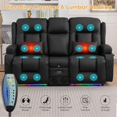 IPKIG Power Loveseat Recliner Sofa Set - Image 5
