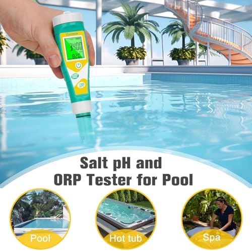 UIUZMAR Pool Salt pH Tester Upgrade pH and ORP Meter Accurate Pool Water - Image 5