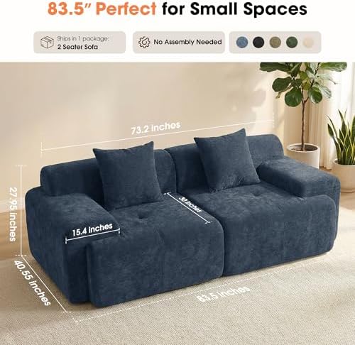84" Modular Loveseat Couch - Image 2