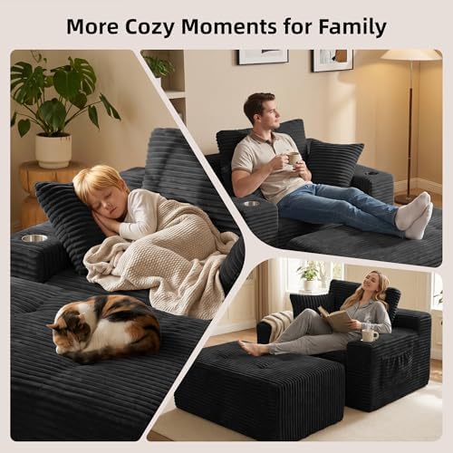66" Oversized Boneless Chaise Lounge Chair - Image 4