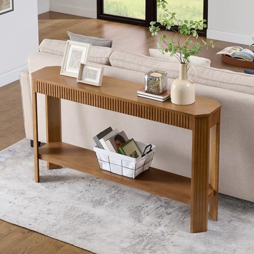 Alaterre Furniture Fluted Solid Wood Console Table by AlaterreFurniture