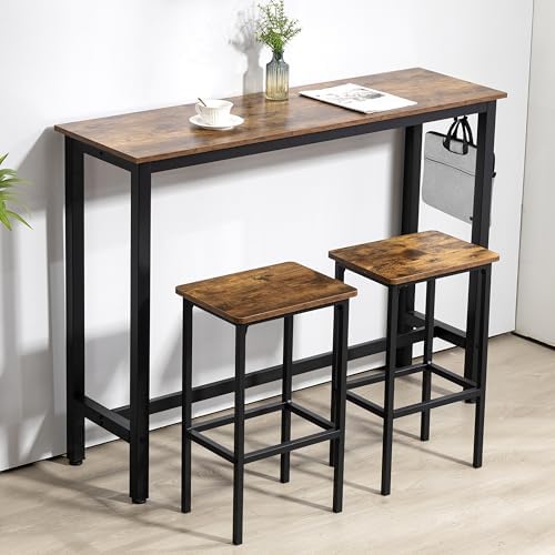 Finnhomy 52.7" Industrial Bar Table Set - Image 3