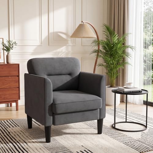 Kromax Accent Chair for Living Room, Comfy Upholstered Armchair by KROMAX