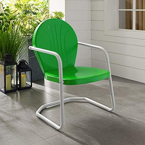 Crosley Furniture Griffith Retro Metal Outdoor Chair - Image 3