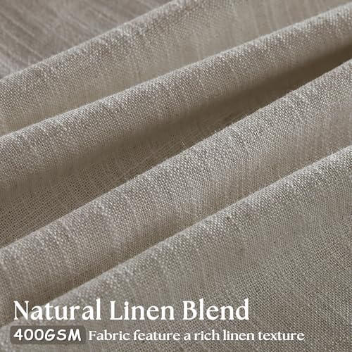 TWODRAPES Extra Wide Curtains 84 Inches Long 60 Inch Width Burlywood Birch - Image 2