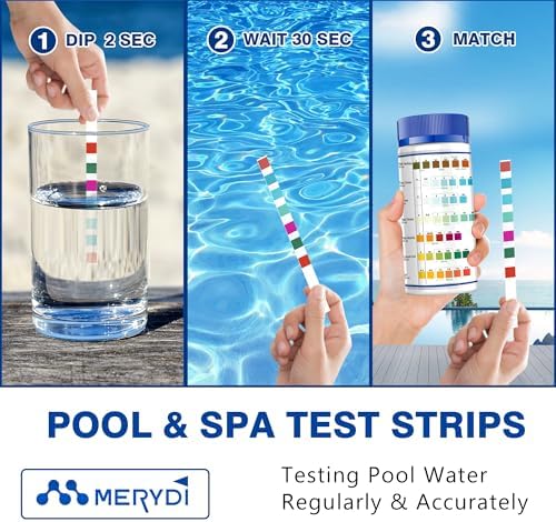 7-Way Pool Test Strips, 150 Strips Pool and Hot Tub Test Strips - Image 3