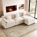 111.4" L‑Shaped Cloud Sectional Sofa Couch, Reversible Chaise by MUDANT