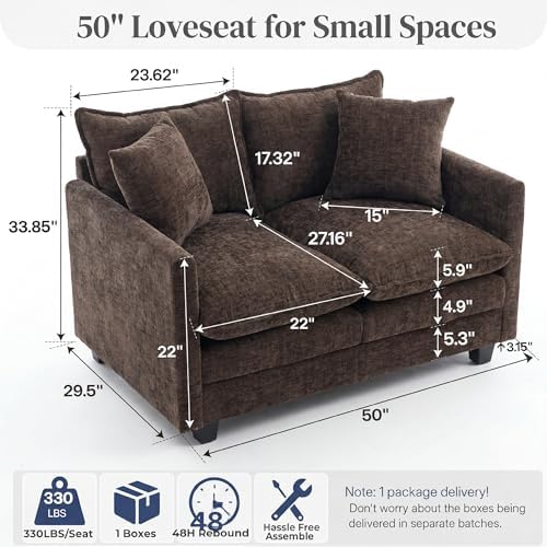 2-Seater Cloud-Like Loveseat Sofa - Image 2