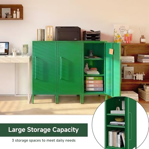 Metal Storage Cabinet 39.5” Decorative Storage Cabinet - Image 3