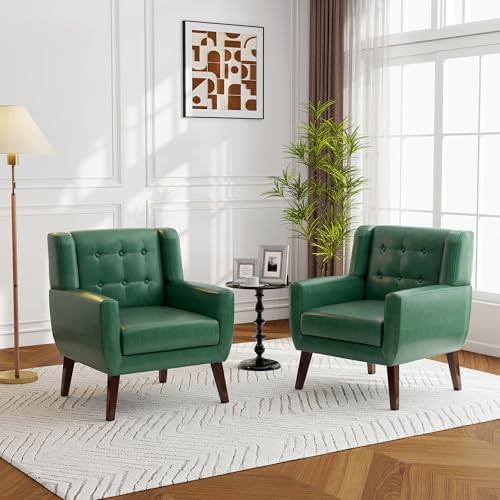 Accent Chair, Upholstered Armchair in PU Leather - Image 4