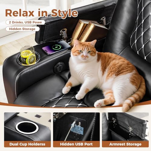 ANJ Faux Leather Power Recliner - Image 4