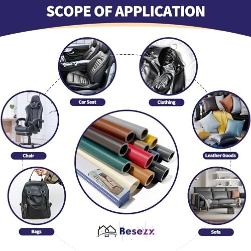 Besezx Leather Repair Patch Tape Kit, Self Adhesive Leather Repair - Image 5