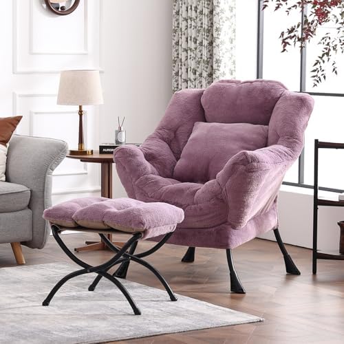 Lazy Chair with Ottoman, Comfy Reading Chair - Image 2