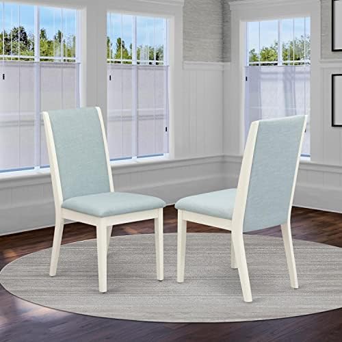 East West Furniture LAP0T15 Lancy Parson Kitchen Chairs - Image 2