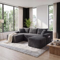 106-Inch Oversized U-Shaped Left Facing Corner Compressed Sofa Modular Boneless by ERYE