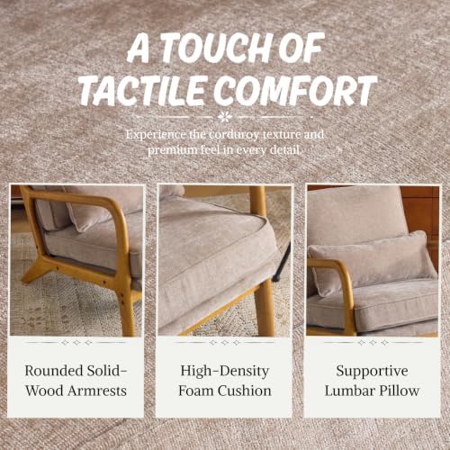Karl home Mid-Century Modern Accent Reading Chair - Image 5