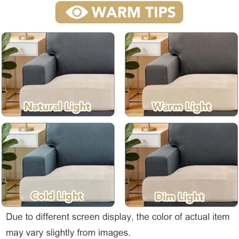 H.VERSAILTEX Stretch Velvet 2 Piece T Cushion Sofa Slipcovers - Image 4
