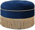 Jennifer Taylor Home Yolanda Upholstered Round Accent Ottoman by Unknown