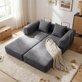 Convertible Compressed Corduroy Folding Cloud Sofa Bed, 5 in 1 Floor Mattress by GORGENIUS