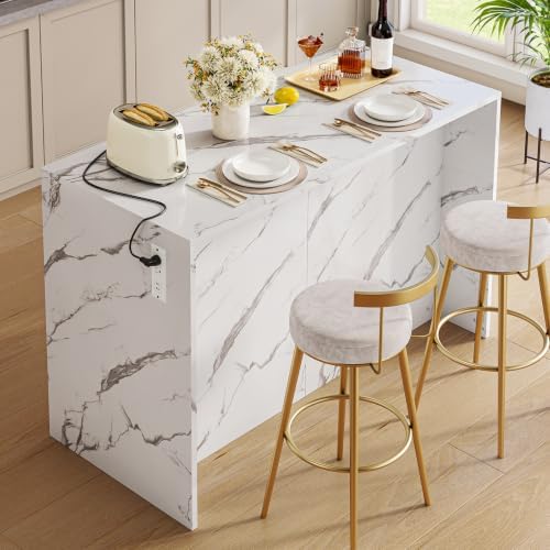 ONBRILL Kitchen Island with 2 Storage Cabinets & 4 Drawers - Image 3