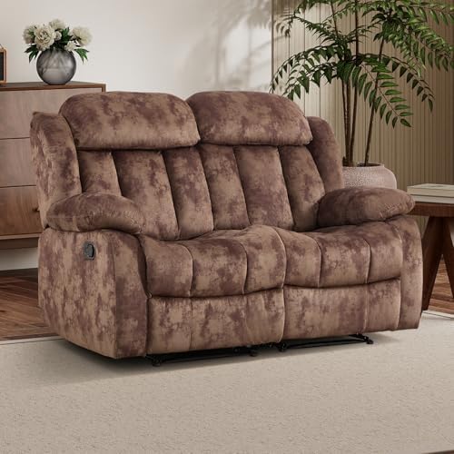 EBELLO Reclining Loveseat, Classic and 2 Seat Recliner Couch by EBELLO