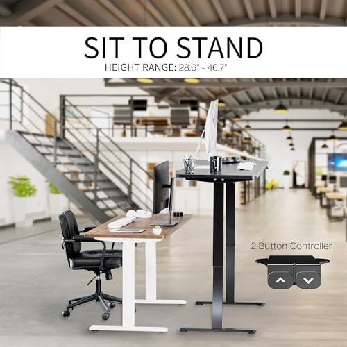 VIVO Dark Walnut 60 x 24 in Standing Desk, DESK-KIT-W06D - Image 6