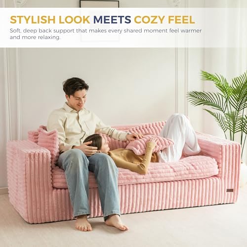 MAXYOYO Boneless Couch, 76-Inch Couch in a Box, Oversized 3-Seater Sofa - Image 3