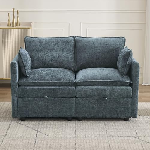 55" Cloud Modular Loveseat Sofa by Abbrevi
