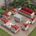 Outdoor Patio Furniture Set PE Wicker Rattan Outdoor Sectional Sofa by MuphyersPatioFurniture