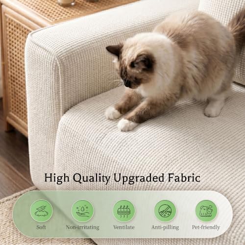 Homkdom Modular Sectional Sofa for Apartment, Right Facing - Image 5