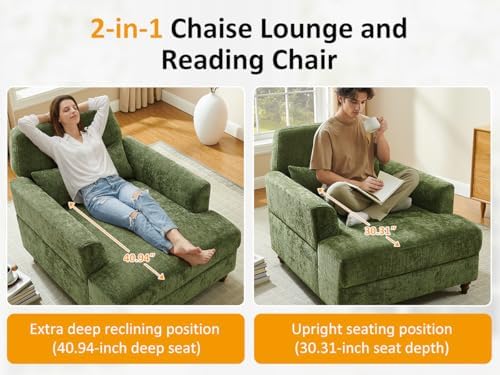 Oversized Chaise Lounge Chair - Image 5