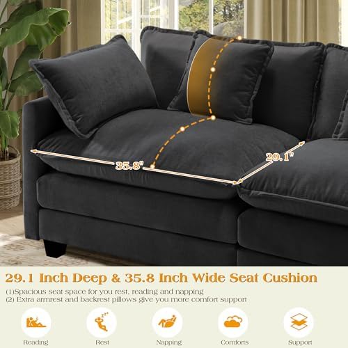Hanherry Modular Sectional Sofa, Cloud Couch - Image 4