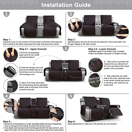TAOCOCO Waterproof Loveseat Recliner Cover - Image 6